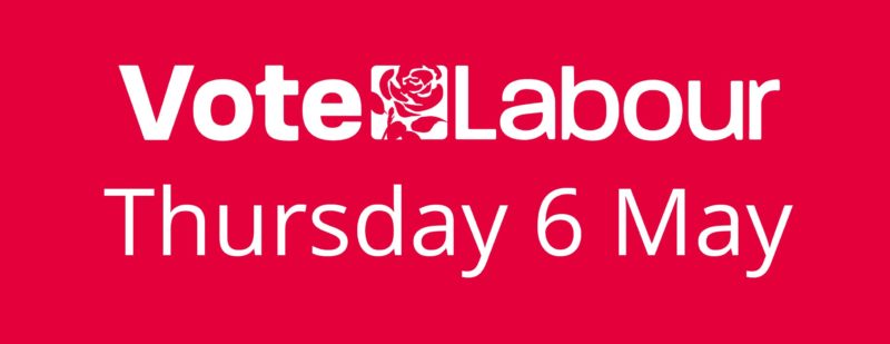 Infographic asking you to vote Labour on Thursday May