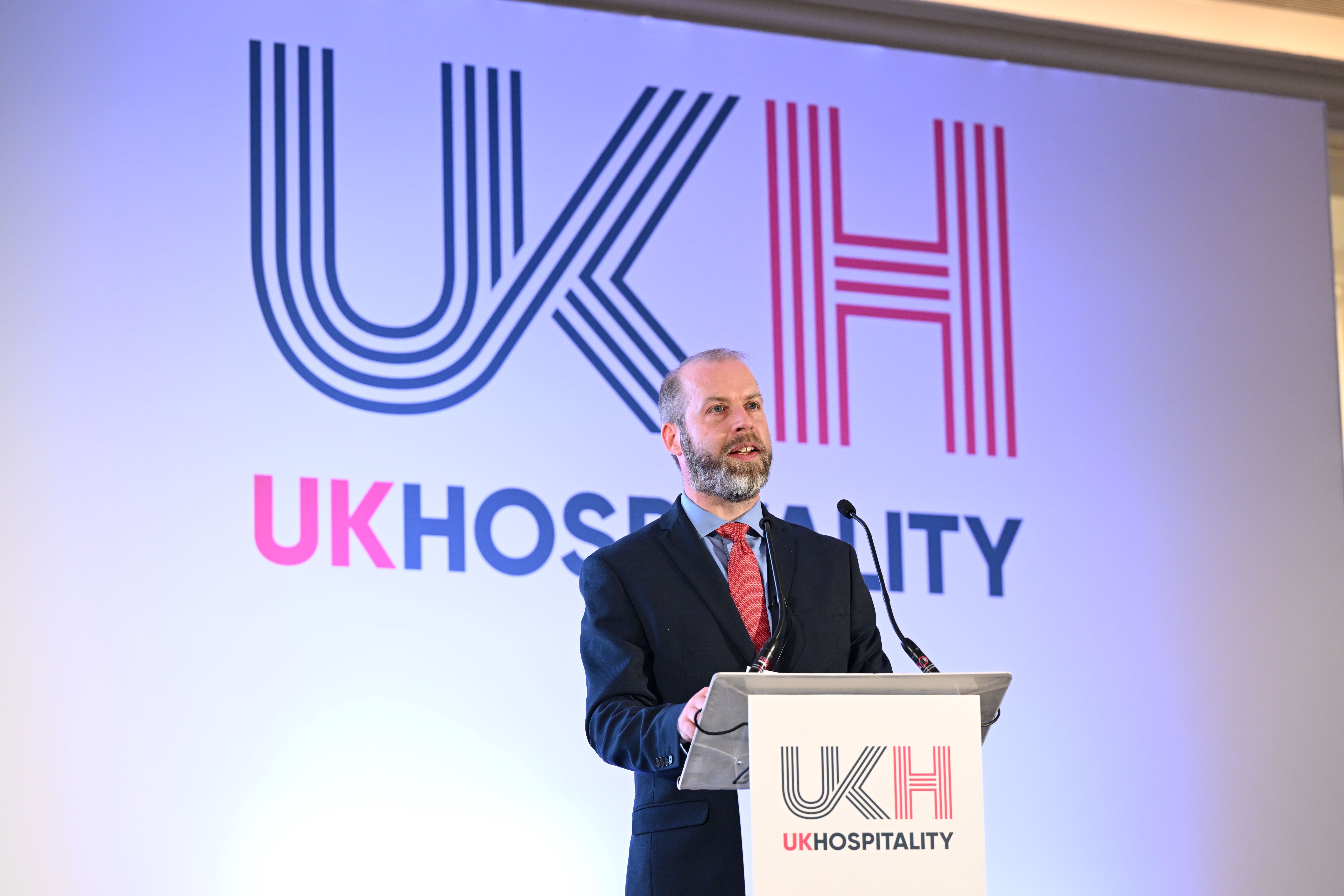 Jonathan delivers his speech to the UK Hospitality Summer Conference
