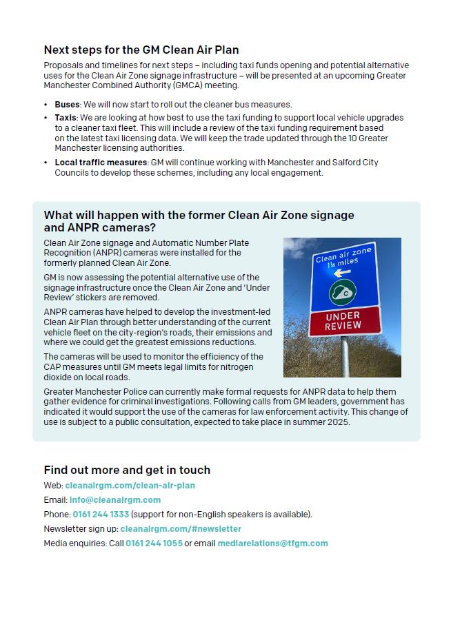 Clean Air Plan Update