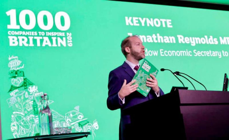 Me at the launch of the 1000 Companies to Inspire Britain 2019 report
